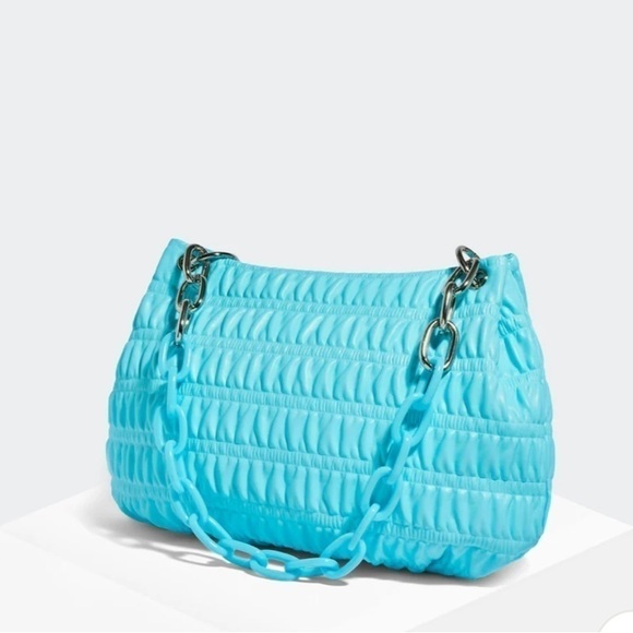 House Of Want Handbags - H.O.W. WE INSPIRE in SKY BLUE SHIRRING